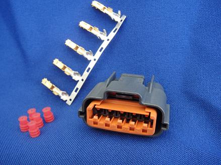 Grey Nissan 5 Position Male Connector Kit